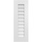 Ekena Millwork Vertical Surface Mount PVC Gable Vent: Non-Functional, w/ 3-1/2"W x 1"P Standard Frame, 12"W x 34"H GVPVE12X3401SN - alternate 1